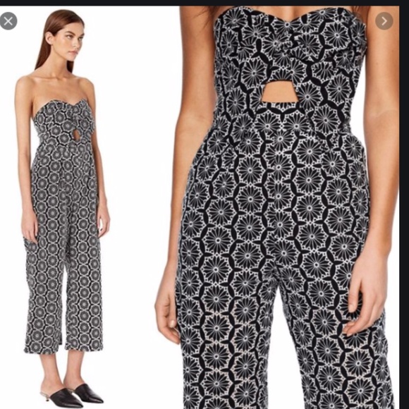 Bardot Pants - Bardot NWT 6 twist strapless jumpsuit cutout